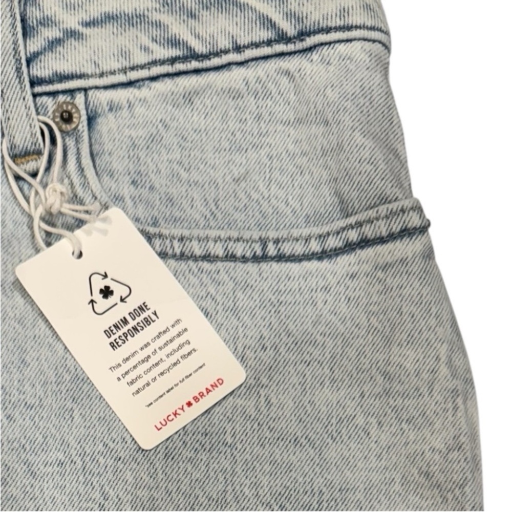 LUCKY BRAND Light Wash Blue Denim Jean Midi Skirt With Slit & Pockets NWT 8/29 - Picture 14 of 14